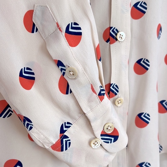 Equipment Silk Button Down Shirt, Size S - Picture 4 of 7